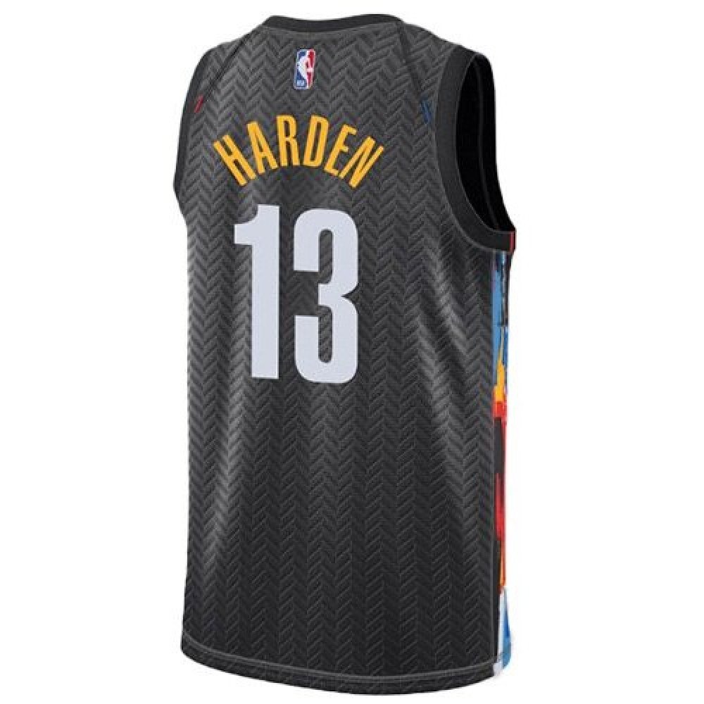 Men's Brooklyn Nets James Harden #13 Black 2020/21 Swingman Jersey - City Edition-Pro Kit Vault | Brand New 26/27 Sports Jerseys